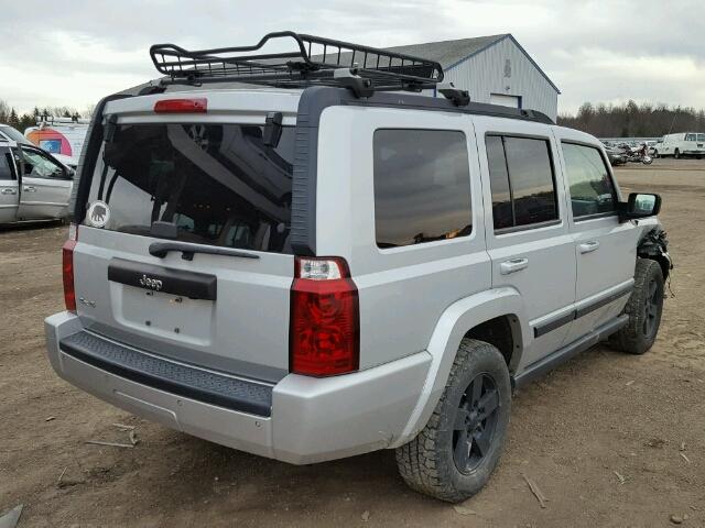 1J8HG48K37C501588 - 2007 JEEP COMMANDER ვერცხლისფერი ფოტო 4
