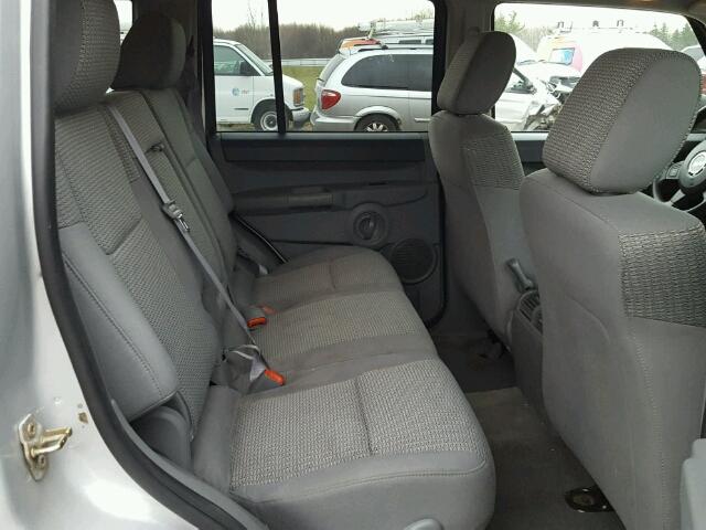 1J8HG48K37C501588 - 2007 JEEP COMMANDER ვერცხლისფერი ფოტო 6