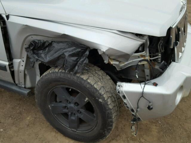 1J8HG48K37C501588 - 2007 JEEP COMMANDER ვერცხლისფერი ფოტო 9