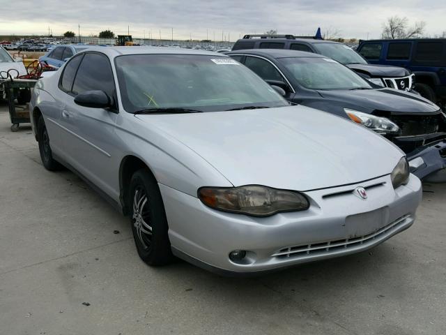 2G1WW12E639276869 - 2003 CHEVROLET MONTE CARL SILVER photo 1