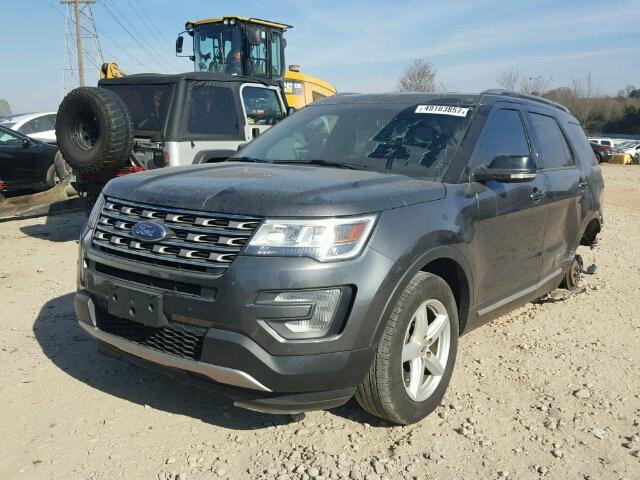 1FM5K8D83GGB58506 - 2016 FORD EXPLORER X GRAY photo 2