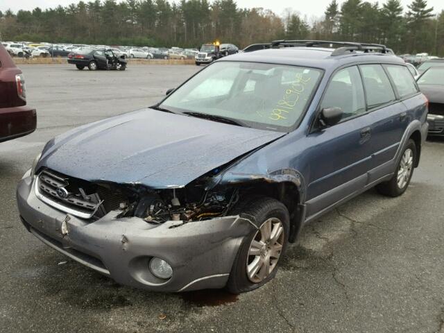 4S4BP61C057331364 - 2005 SUBARU LEGACY OUT BLUE photo 2