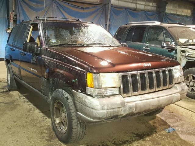 1J4GZ58S9TC189932 - 1996 JEEP GRAND CHER BURGUNDY photo 1