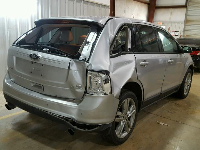 2FMDK3J97DBB44171 - 2013 FORD EDGE SEL SILVER photo 4