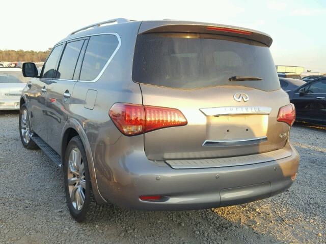 JN8AZ2NF9E9556124 - 2014 INFINITI QX80 GRAY photo 3