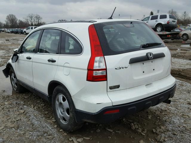 5J6RE48338L037482 - 2008 HONDA CR-V LX WHITE photo 3