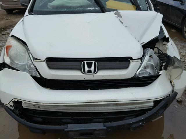 5J6RE48338L037482 - 2008 HONDA CR-V LX WHITE photo 9