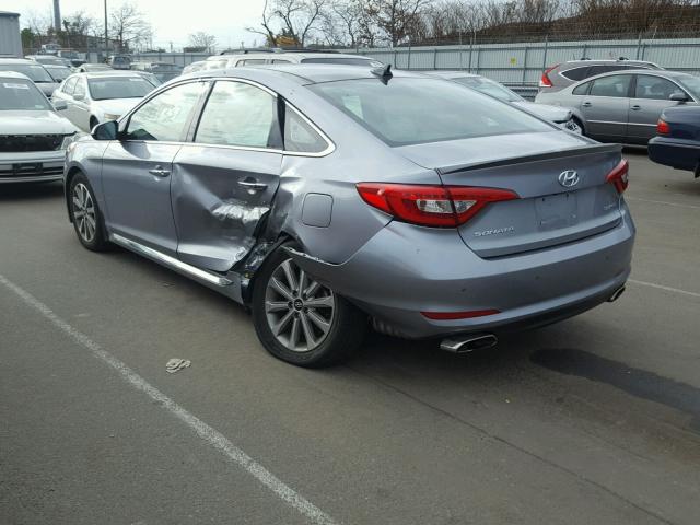 5NPE34AF8GH324396 - 2016 HYUNDAI SONATA SPO SILVER photo 3