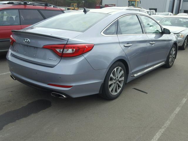 5NPE34AF8GH324396 - 2016 HYUNDAI SONATA SPO SILVER photo 4