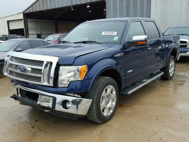 1FTFW1ET6BFB29409 - 2011 FORD F150 SUPER BLUE photo 2