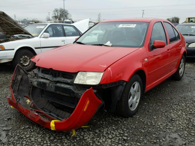 3VWSD29MX1M049281 - 2001 VOLKSWAGEN JETTA GLS RED photo 2