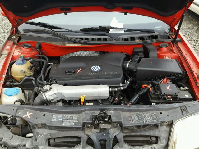 3VWSD29MX1M049281 - 2001 VOLKSWAGEN JETTA GLS RED photo 7