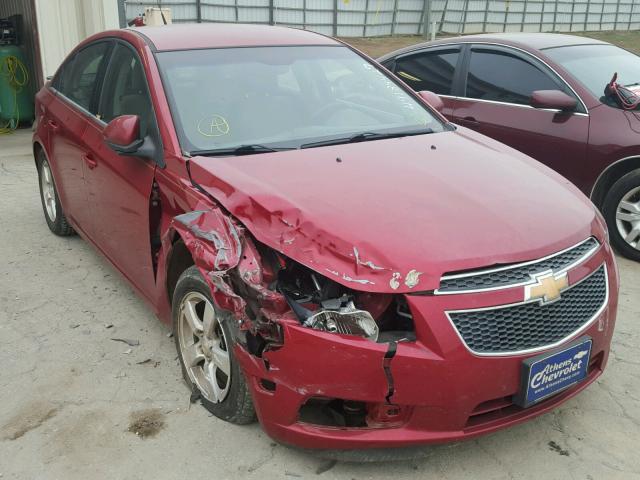 1G1PF5S98B7252426 - 2011 CHEVROLET CRUZE LT MAROON photo 1