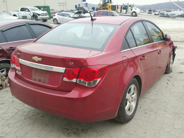 1G1PF5S98B7252426 - 2011 CHEVROLET CRUZE LT MAROON photo 4