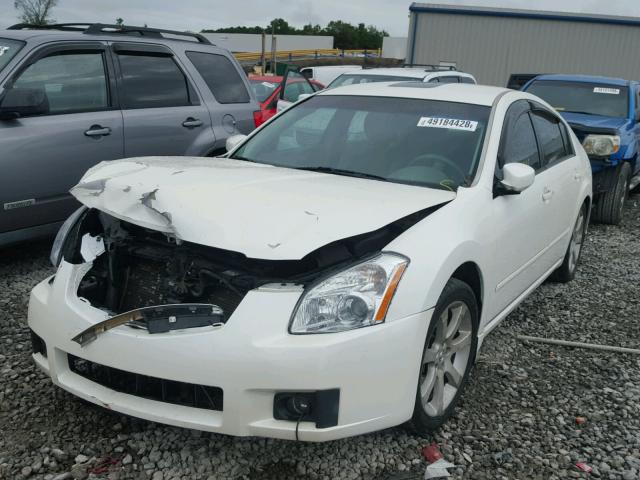 1N4BA41E97C838937 - 2007 NISSAN MAXIMA SE WHITE photo 2