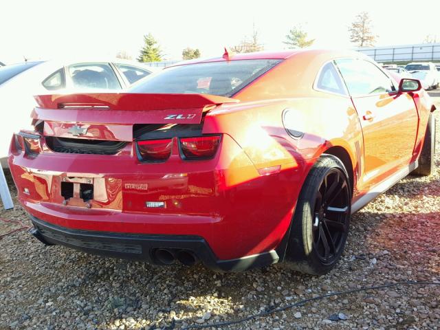 2G1FS1EP1C9801863 - 2012 CHEVROLET CAMARO ZL1 RED photo 4