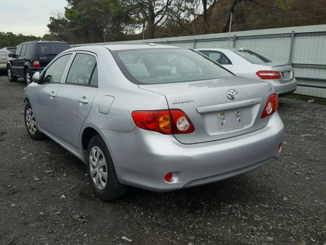 JTDBL40E49J004353 - 2009 TOYOTA COROLLA BA SILVER photo 3