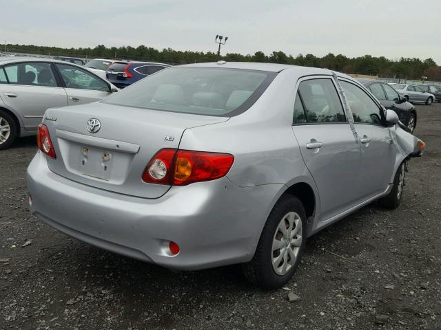 JTDBL40E49J004353 - 2009 TOYOTA COROLLA BA SILVER photo 4