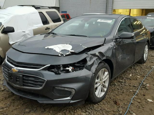 1G1ZE5ST3HF164941 - 2017 CHEVROLET MALIBU LT GRAY photo 2