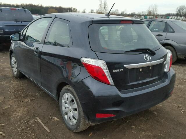 JTDJTUD32CD521354 - 2012 TOYOTA YARIS BLACK photo 3