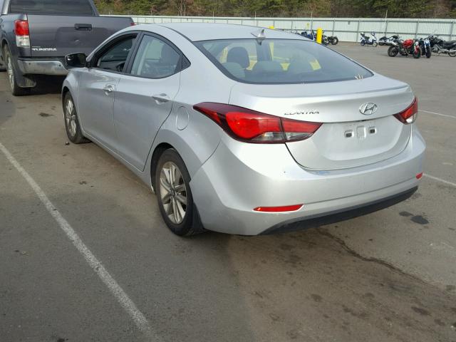 5NPDH4AE0FH561144 - 2015 HYUNDAI ELANTRA SE SILVER photo 3