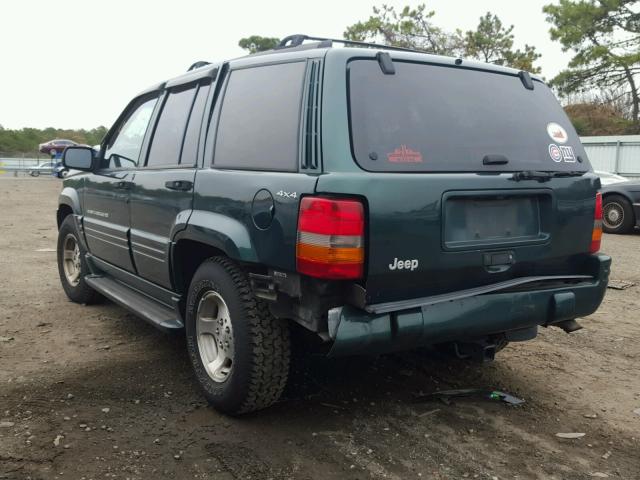 1J4GZ48S0WC272759 - 1998 JEEP GRAND CHER GREEN photo 3