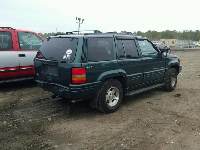 1J4GZ48S0WC272759 - 1998 JEEP GRAND CHER GREEN photo 4