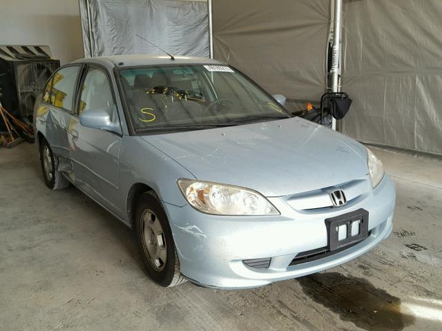 JHMES96695S002436 - 2005 HONDA CIVIC HYBR SILVER photo 1