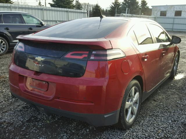 1G1RD6E42CU101637 - 2012 CHEVROLET VOLT BURGUNDY photo 4