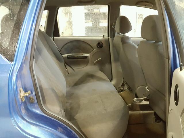 KL1TD62685B493175 - 2005 CHEVROLET AVEO BASE Mavi foto 6