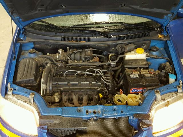 KL1TD62685B493175 - 2005 CHEVROLET AVEO BASE Mavi foto 7