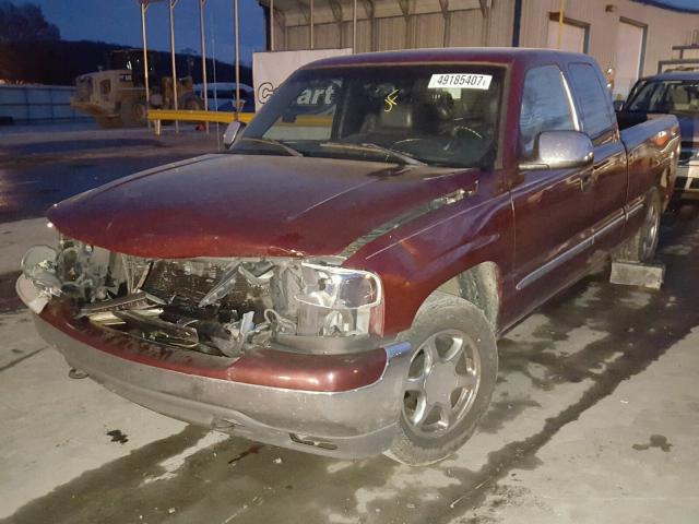 2GTEC19T8Y1116627 - 2000 GMC NEW SIERRA MAROON photo 2