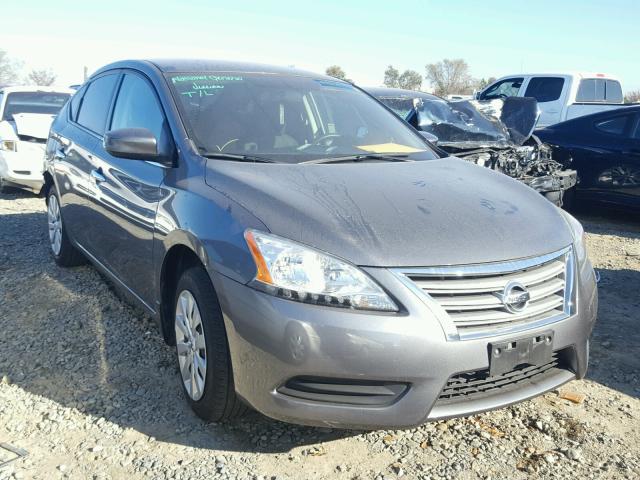 3N1AB7AP0FY342407 - 2015 NISSAN SENTRA S GRAY photo 1