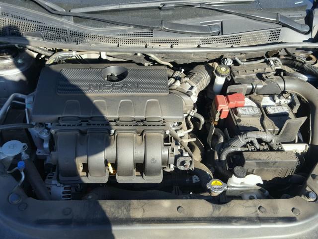 3N1AB7AP0FY342407 - 2015 NISSAN SENTRA S GRAY photo 7