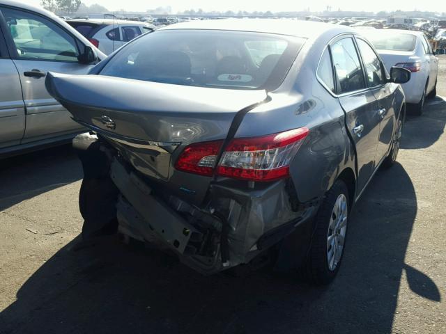 3N1AB7AP7EL642277 - 2014 NISSAN SENTRA S SILVER photo 4