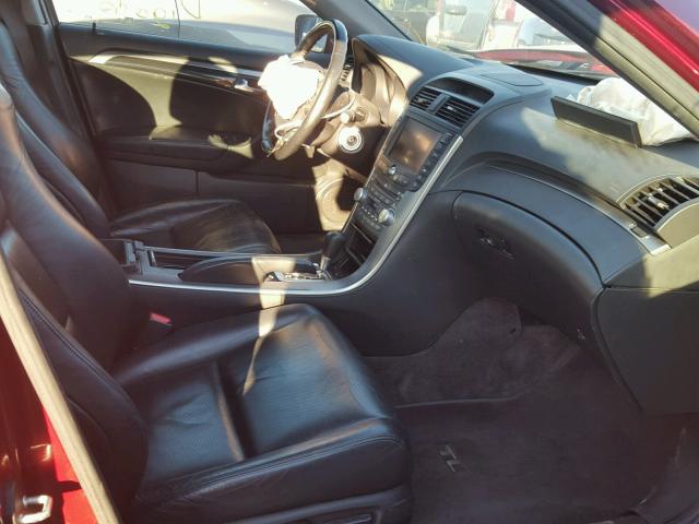 19UUA66244A065557 - 2004 ACURA TL BURGUNDY photo 5