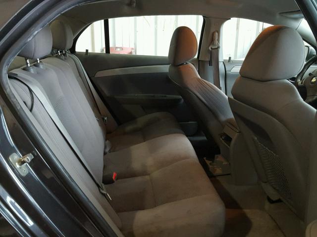 1G1ZA5E04AF253758 - 2010 CHEVROLET MALIBU LS CHARCOAL photo 6