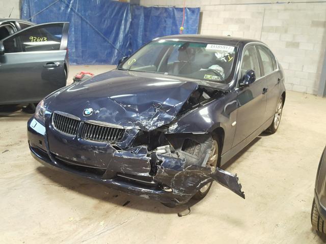 WBAVD33516KV63717 - 2006 BMW 330 XI BLUE photo 2