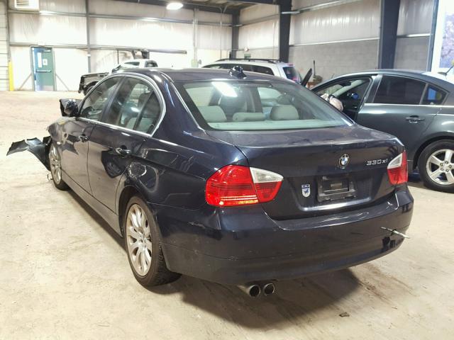 WBAVD33516KV63717 - 2006 BMW 330 XI BLUE photo 3