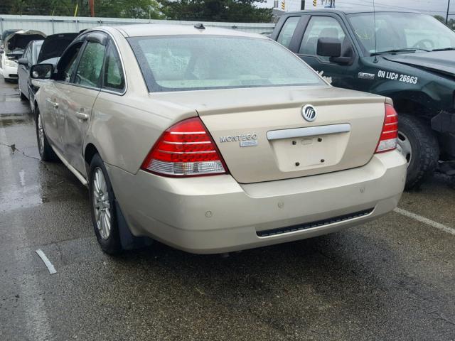 1MEHM42157G611176 - 2007 MERCURY MONTEGO PR 金色 照片 3