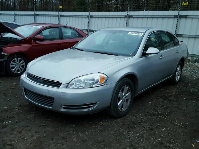 2G1WT55K589148227 - 2008 CHEVROLET IMPALA LT SILVER photo 2