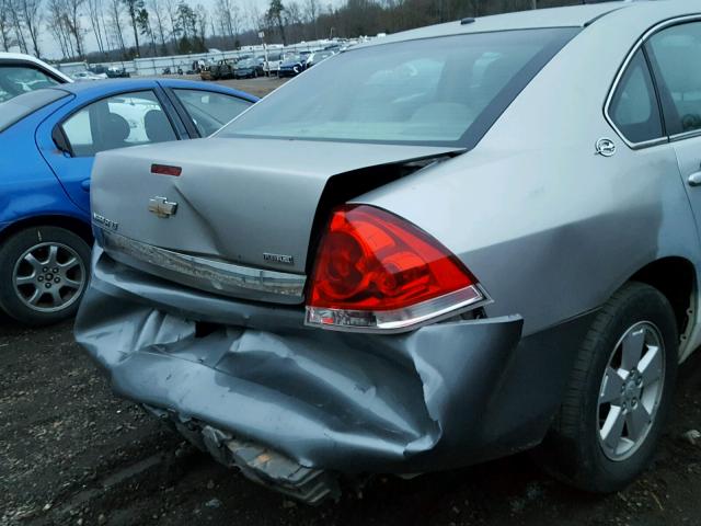 2G1WT55K589148227 - 2008 CHEVROLET IMPALA LT SILVER photo 9