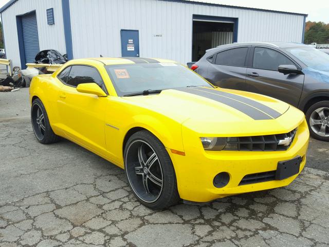 2G1FE1E38D9151175 - 2013 CHEVROLET CAMARO LS YELLOW photo 1