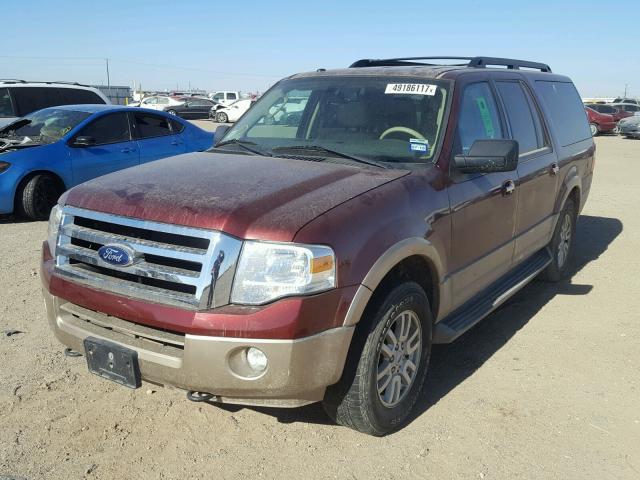1FMJK1J52DEF19800 - 2013 FORD EXPEDITION MAROON photo 2