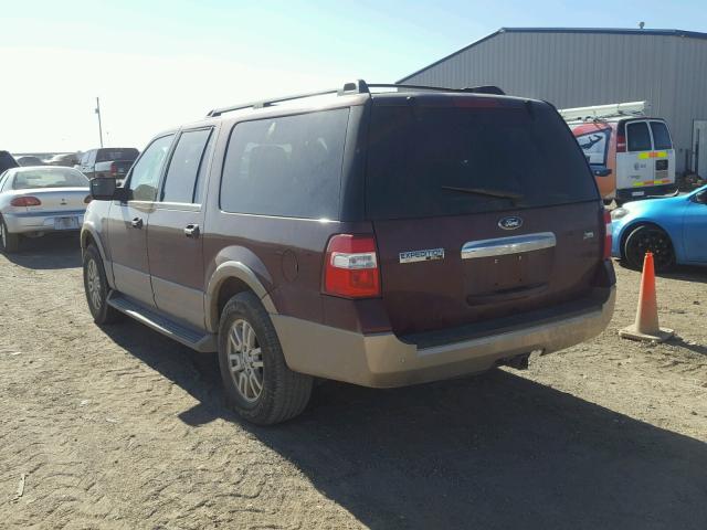 1FMJK1J52DEF19800 - 2013 FORD EXPEDITION MAROON photo 3
