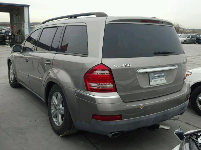 4JGBF71E87A222411 - 2007 MERCEDES-BENZ GL 450 4MA GRAY photo 3