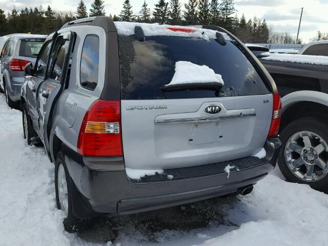 KNDJF722577427430 - 2007 KIA SPORTAGE L GRAY photo 3