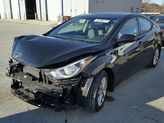 KMHDH4AE4GU487701 - 2016 HYUNDAI ELANTRA SE BLACK photo 2