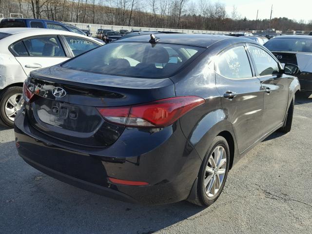 KMHDH4AE4GU487701 - 2016 HYUNDAI ELANTRA SE BLACK photo 4