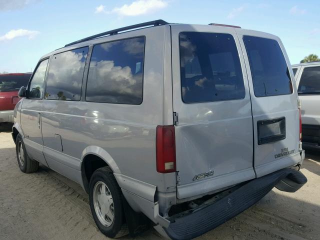 1GNDM19W4YB220199 - 2000 CHEVROLET ASTRO SILVER photo 3